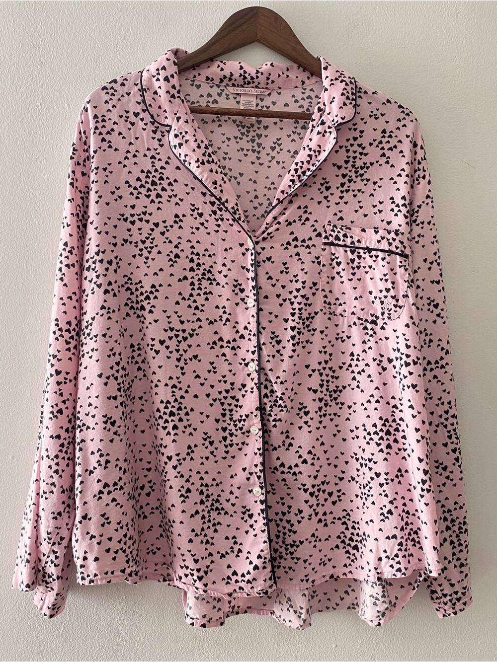 Victoria’s Secret Pajama Top XXL – Cotton Modal Button Front